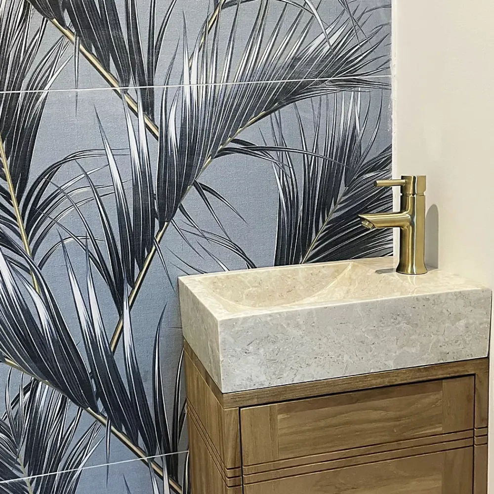 Essebagno Mitigeur lave mains or brossé Luisa