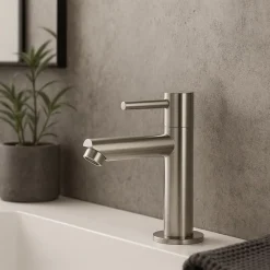 Robinet Lave-Mains|Essebagno Mitigeur lave-mains façon inox eau froide Deco