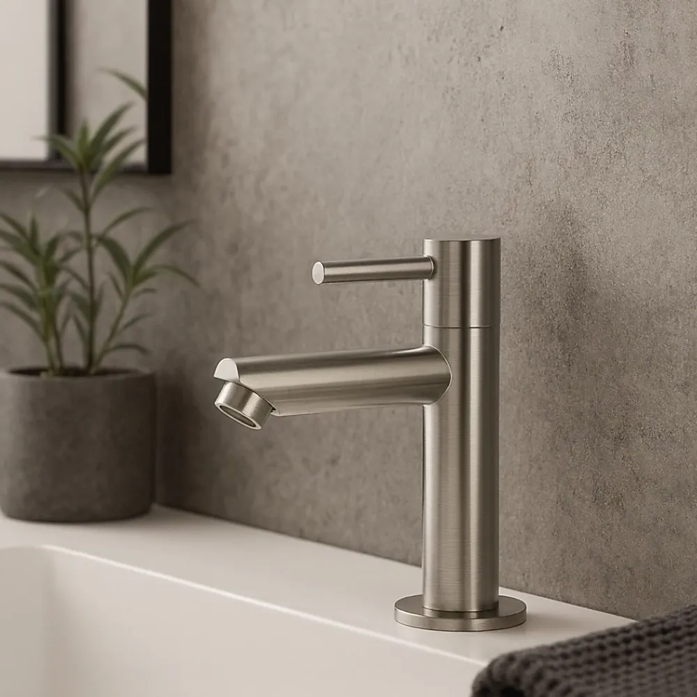 Robinet Lave-Mains|Essebagno Mitigeur lave-mains façon inox eau froide Deco