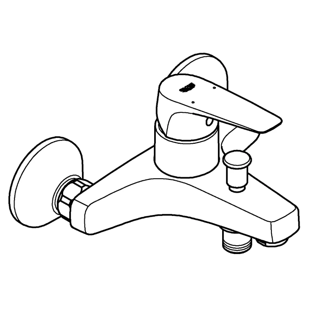 Robinet De Baignoire|Grohe Mitigeur mécanique bain/douche chrome Start Flow