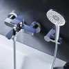 Robinet De Baignoire|Am.Pm Europe Mitigeur mécanique de baignoire avec douchette et support Robinet Salle de Bain Chromé, FXA15000 X-Joy AM.PM