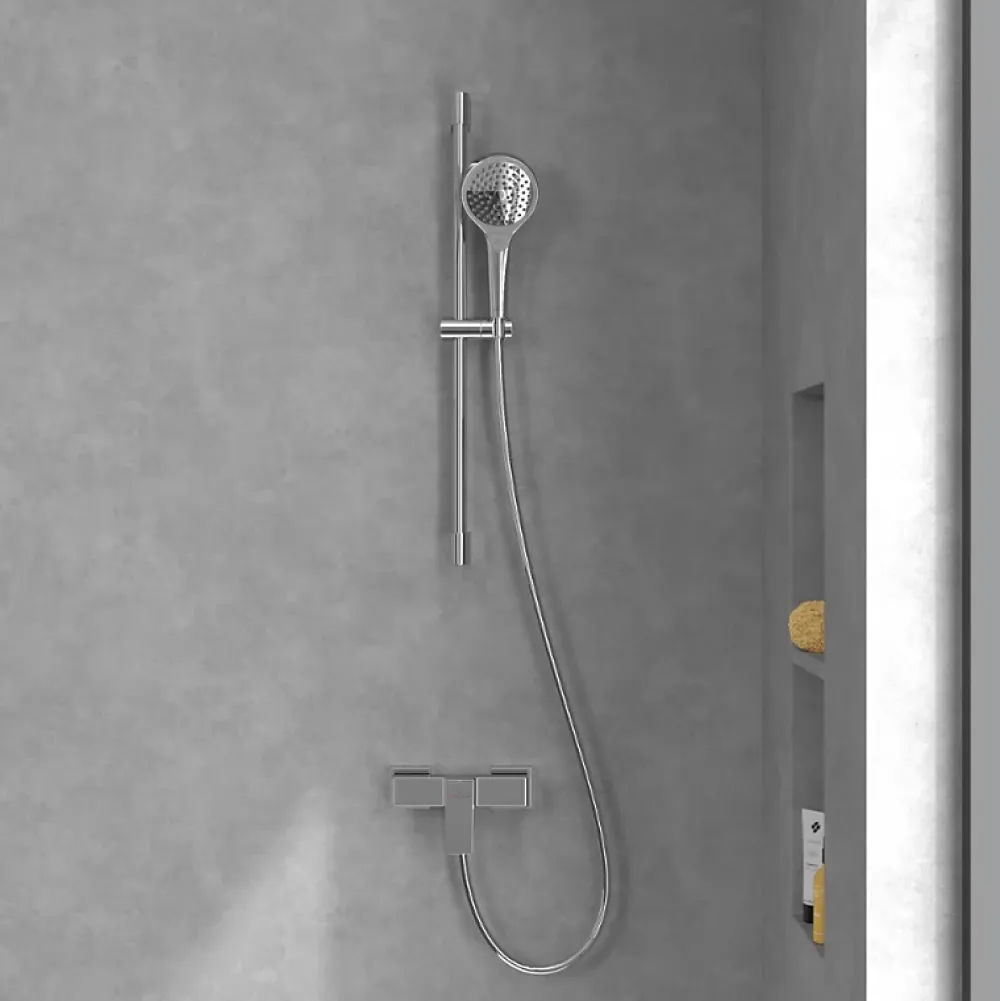 Villeroy & Boch Mitigeur mécanique douche VILLEROY ET BOCH Architectura Square Chrome