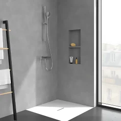 Villeroy & Boch Mitigeur mécanique douche VILLEROY ET BOCH Loop & Friends Chrome + Ensemble de douche VILLEROY ET BOCH Verve Showers 3 jets Chrome