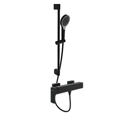 Colonne De Douche Mécanique|Villeroy & Boch Mitigeur mécanique douche VILLEROY ET BOCH Subway 3.0 Chrome + Ensemble de douche VILLEROY ET BOCH Verve Showers 3 jets Noir mat
