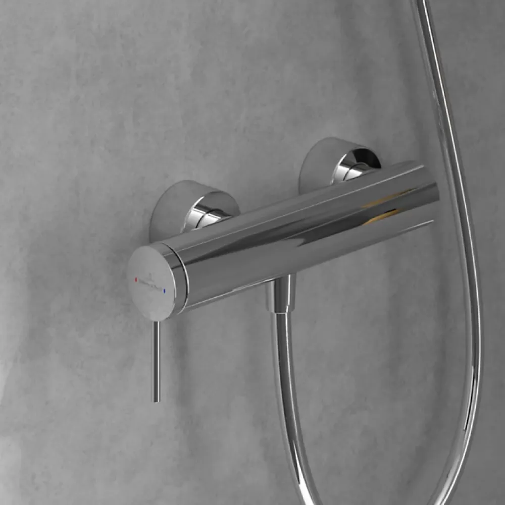 Robinet De Douche|Villeroy & Boch Mitigeur mécanique douche VILLEROY ET BOCH Loop & Friends Chrome