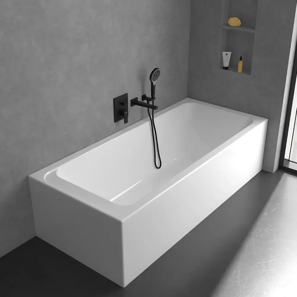 Robinet De Douche|Villeroy & Boch Mitigeur mécanique encastré avec inverseur VILLEROY ET BOCH Architectura Square Noir mat