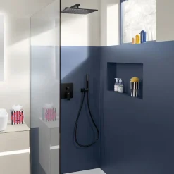 Robinet De Douche|Villeroy & Boch Mitigeur mécanique encastré avec inverseur VILLEROY ET BOCH Architectura Square Noir mat