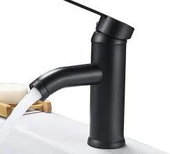 Robinet De Bidet|Deko Mitigeur monocommande noir avec mitigeur eau chaude et eau froide pour salle de bain et cuisine
