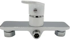 Robinet De Baignoire|Invena Mitigeur Mural Elegant Monocommande Blanc/chrome Salle De Bains Douche