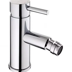 Robinet De Bidet|Sanindusa Mitigeur pour bidet bec contemporain mousseur Éco orientable Éco Tube chromé livré avec 2 flexibles