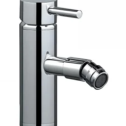 Robinet De Bidet|Sanindusa Mitigeur pour bidet bec contemporain Tube chromé livré avec 2 flexibles