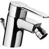 Robinet De Bidet|Sanindusa Mitigeur pour bidet mousseur orientable Alfa Start chromé livré avec 2 flexibles et son vidage à tirette