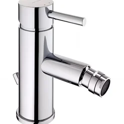 Robinet De Bidet|Sanindusa Mitigeur pour bidet mousseur orientable Icone chromé livré avec fixation 2 flexibles et son vidage à tirette