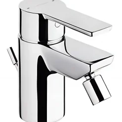 Robinet De Bidet|Sanindusa Mitigeur pour bidet Master 40 chromé mode éco par limiteur de débit livré avec vidage