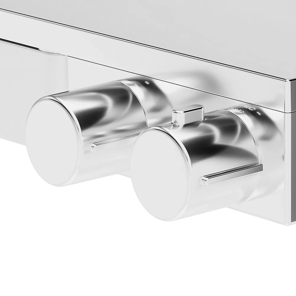 GoodHome Mitigeur thermostatique bain/douche chromé Kolima