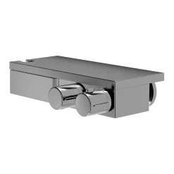 GoodHome Mitigeur thermostatique bain/douche gris Kolima