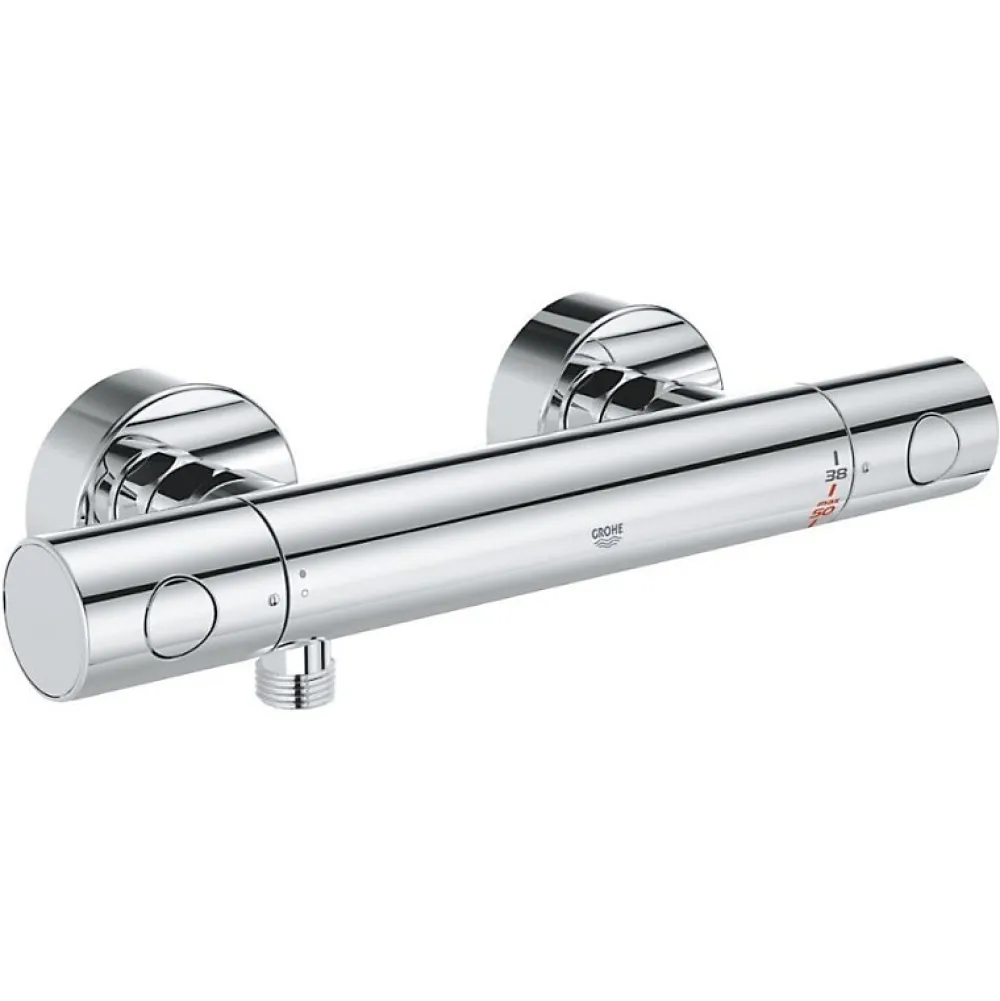 Robinet De Douche|Grohe Mitigeur thermostatique douche Grohtherm 800 chromé avec filtres intégrés