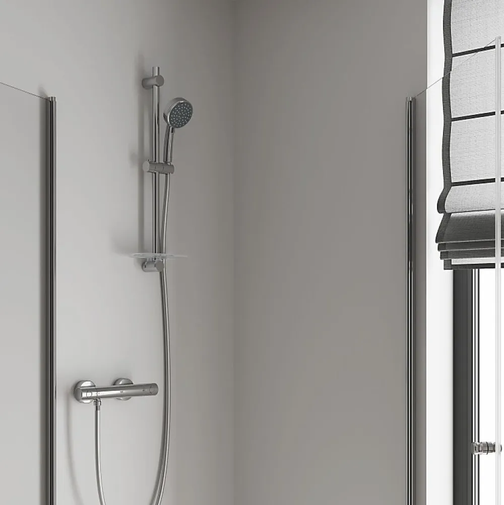 Robinet De Douche|Grohe Mitigeur thermostatique douche Grohtherm 800 chromé avec filtres intégrés