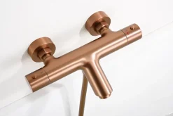 Imex Mitigeur thermostatique de bain et douche MONZA - Or rose brossé