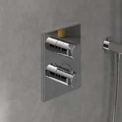 Robinet De Douche|Villeroy & Boch Mitigeur thermostatique encastré 2 voies VILLEROY ET BOCH Universal rectangle Chrome