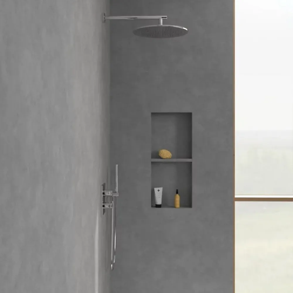 Robinet De Douche|Villeroy & Boch Mitigeur thermostatique encastré 2 voies VILLEROY ET BOCH Universal rectangle Chrome