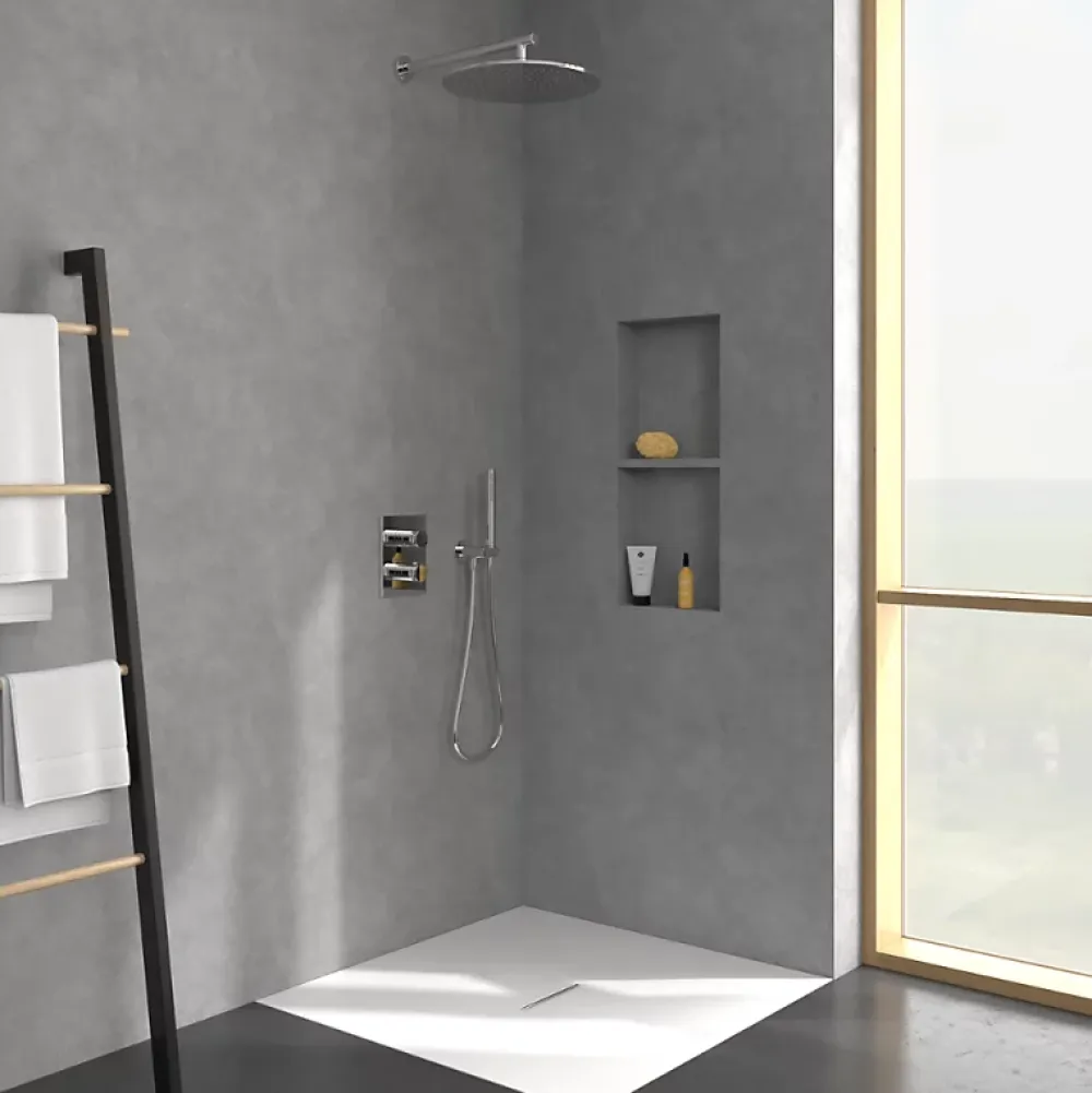 Robinet De Douche|Villeroy & Boch Mitigeur thermostatique encastré 2 voies VILLEROY ET BOCH Universal rectangle Chrome