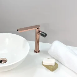Robinet Lave-Mains|Kroos Mitigeur vasque Or rose - Syrma