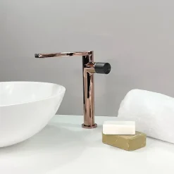 Robinet Lave-Mains|Kroos Mitigeur vasque Or rose - Syrma