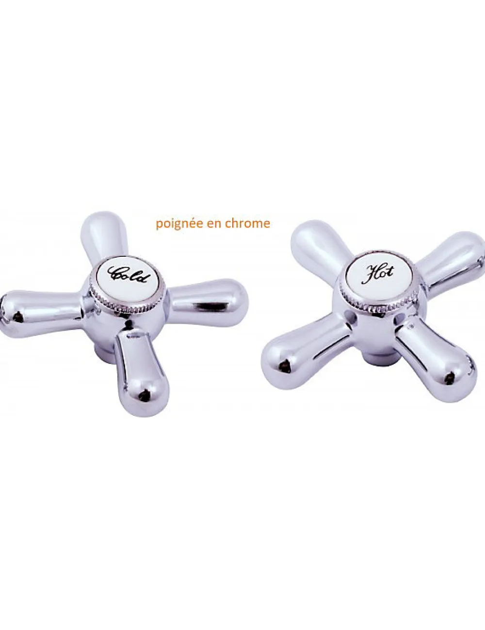 Rav Mélangeur bidet MOA avec siphon en laiton chromé