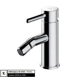 Otitec Mélangeur de bidet - 15 cm - Chrome - Y