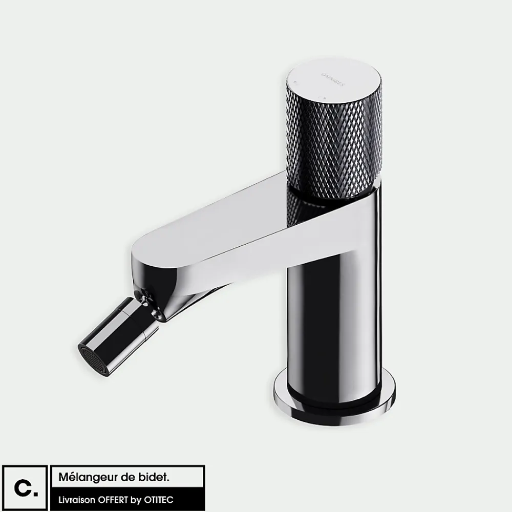 Robinet De Bidet|Otitec Mélangeur de bidet - CONTOUR - Chrome