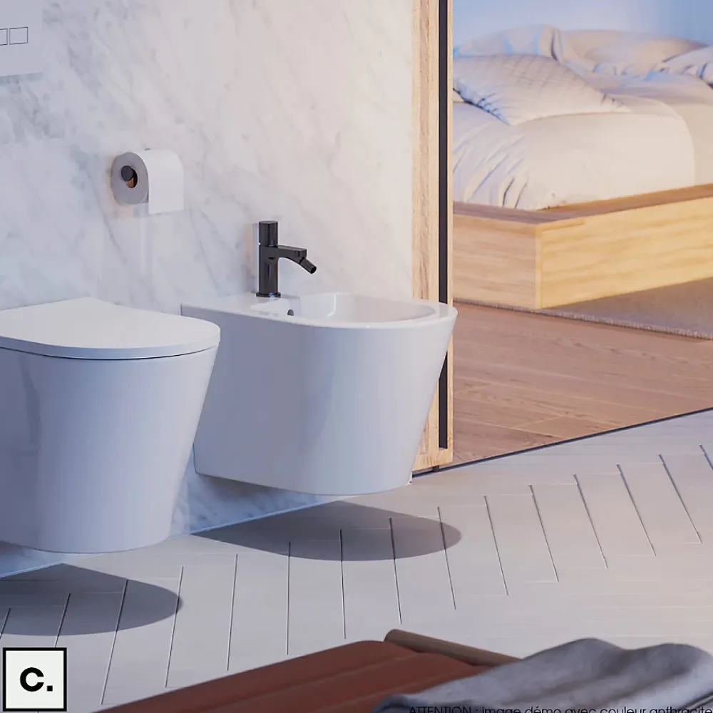 Robinet De Bidet|Otitec Mélangeur de bidet - CONTOUR - Chrome