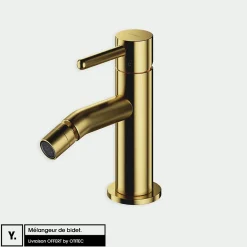 Otitec Mélangeur de bidet - Laiton Brossé - Y