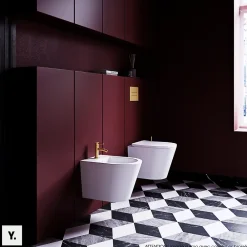 Robinet De Bidet|Otitec Mélangeur de bidet - Nickel - Y