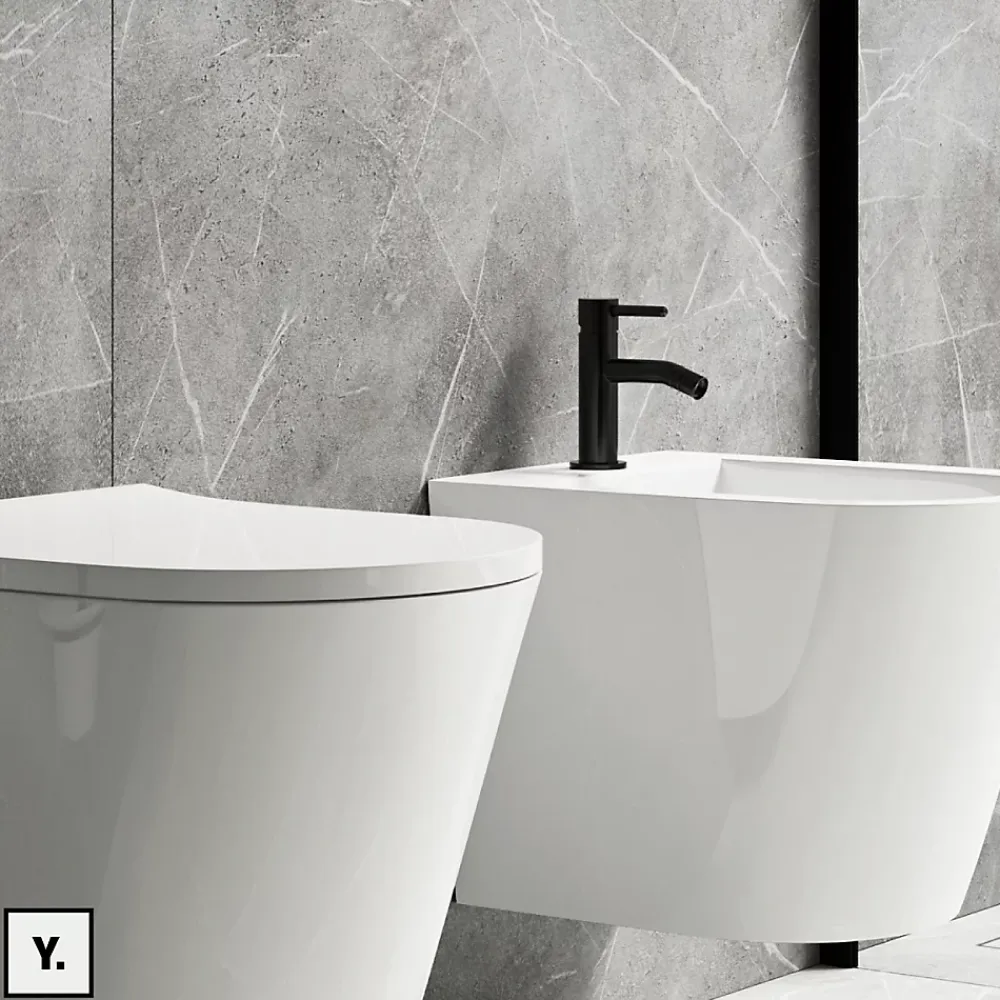Otitec Mélangeur de bidet - Noir & Or - Y