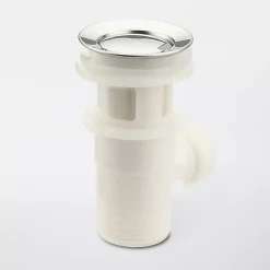 Robinet Lavabo Et Vasque| Mélangeur de lavabo avec vidage et flexibles Femelle 12/17 en laiton chromé Grenvik