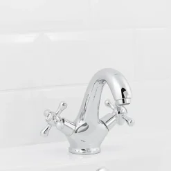 GoodHome Mélangeur de lavabo en laiton chromé Etel