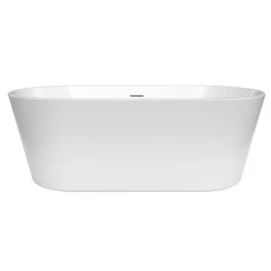Swiss Aqua Technologies Mood 150x75 cm baignoire îlot en acrylique 180L, orientation gauche et droite, avec siphon + pieds, blanc (SATVMOOD1500)