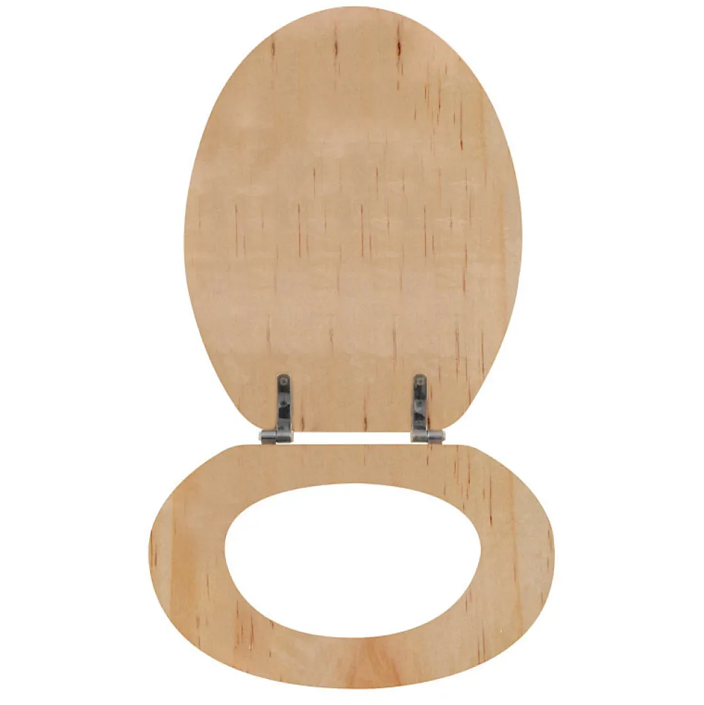 Abattant Wc|MSV Abattant Wc MDF en décor Pin Beige Charnières PS