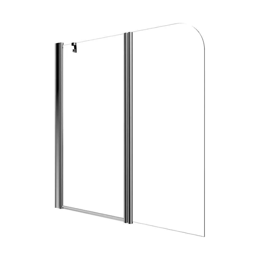 Pare-Baignoire|Kiamami Valentina Mur au-dessus de la baignoire 1 porte fixe + 1 porte pivotante 140cm réversible