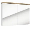 Armoire De Salle De Bains|Naturel Armoire à miroir Stilla 80x60 cm blanc (STILLAE08001)