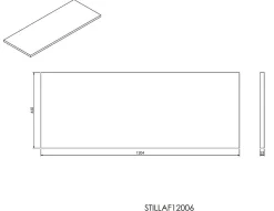Plan De Travail Salle De Bains|Naturel Plan Stilla 120x2,5x46 cm marron (STILLAF12006)