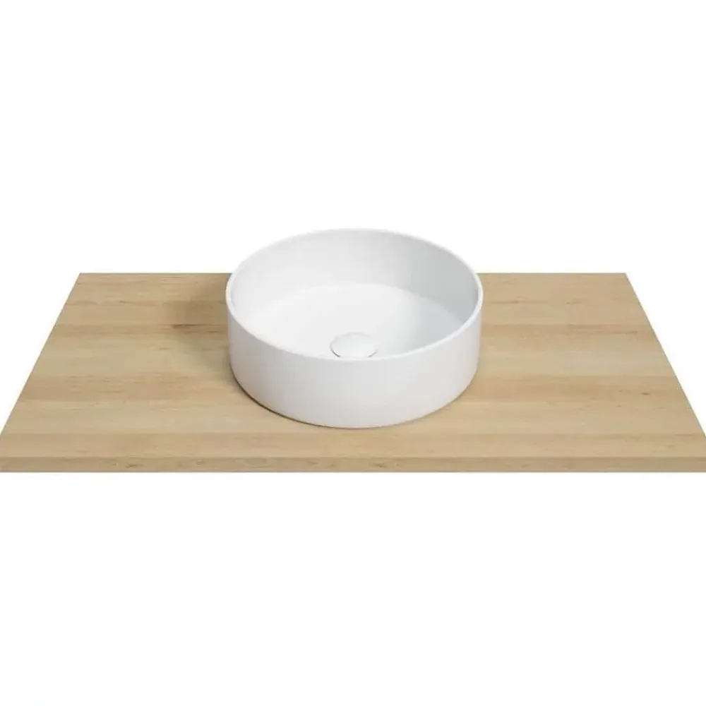 Plan De Travail Salle De Bains|Naturel Plan Stilla 120x2,5x46 cm marron (STILLAF12006)