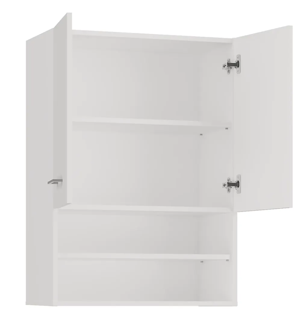 Meuble De Salle De Bains Faible Profondeur|Autres NELLIO - Armoire de toilette murale - Meuble Salle de bain à suspendre - 64x30x90 cm - Rangement