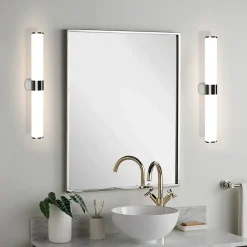 Nettlife Applique miroir LED 8W chrome étanche IP44 40CM blanc neutre 4000K