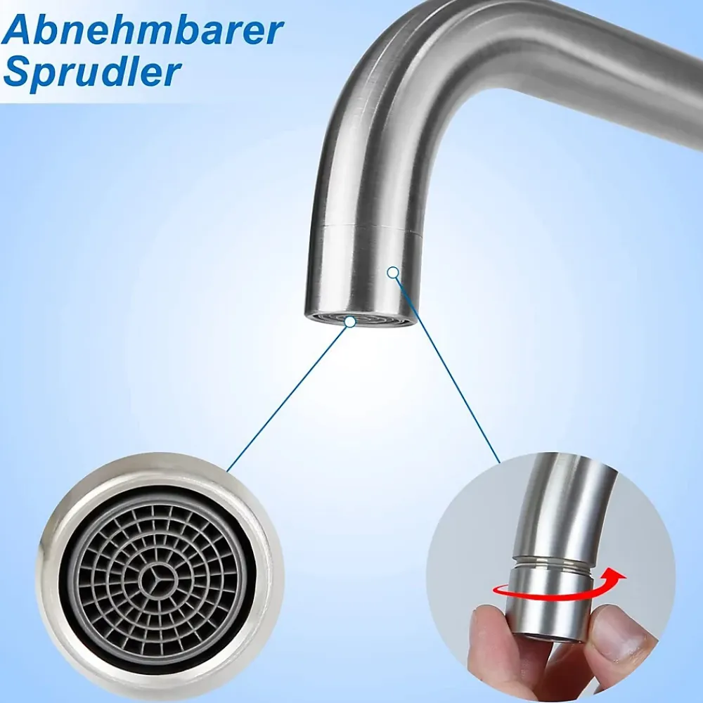 Robinet Lavabo Et Vasque|Nettlife robinet de cuisine robinet de lavabo de salle de bains robinet de salle de bains en acier inoxydable haute pression