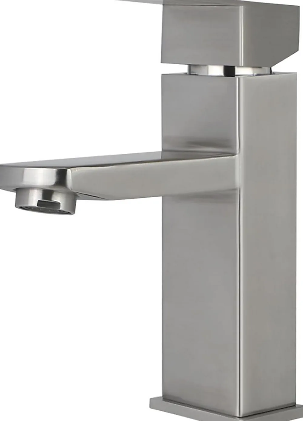 Nettlife robinet d'évier robinet chaud/froid robinet haute pression en acier inoxydable