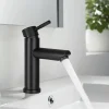 Robinet Lavabo Et Vasque|Nettlife robinet d'évier robinet chaud/froid robinet haute pression en acier inoxydable