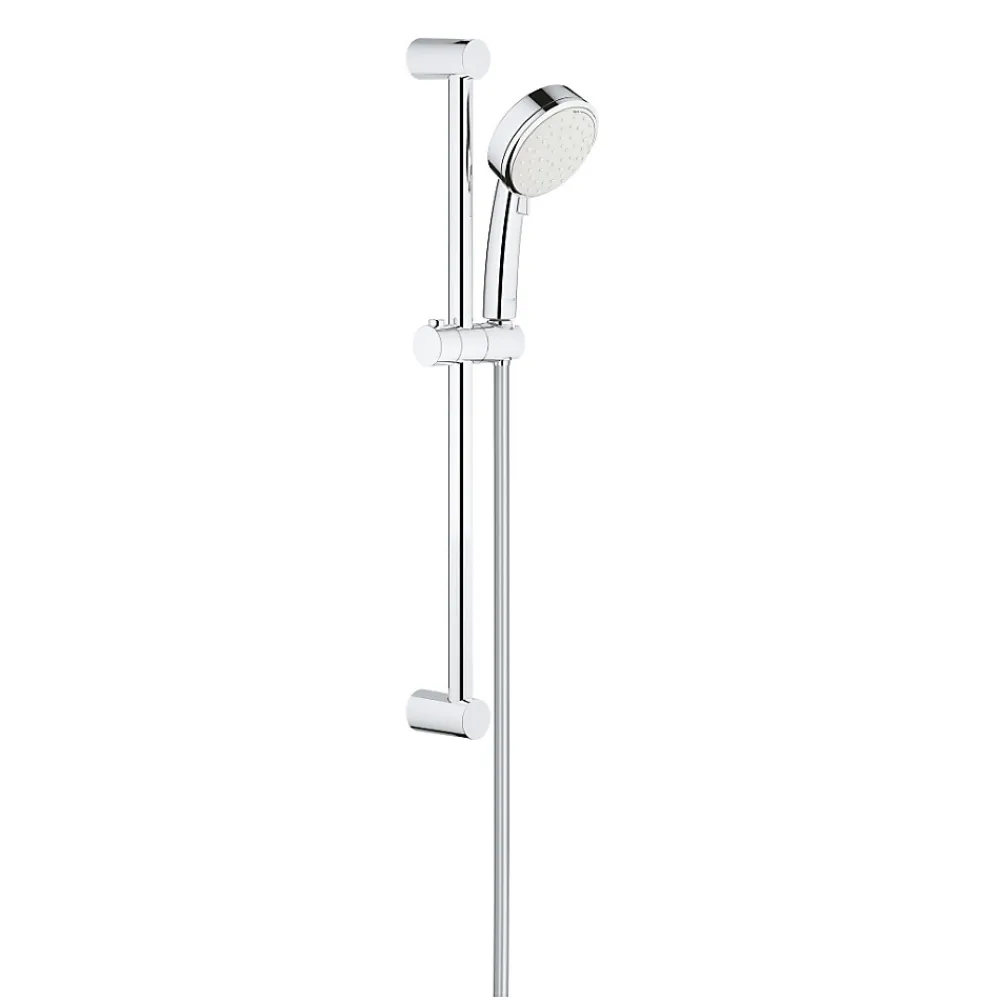 Grohe New Tempesta Cosmopolitan 100 ensemble de douche 2 jets + mitigeur monocommande, clapet anti-retour, chrome (23354000-26076002)