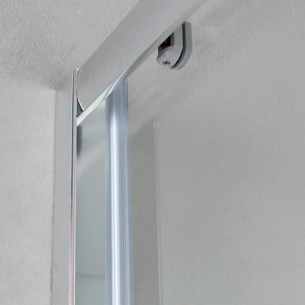 Kiamami Valentina Niche de douche avec porte coulissante 100 cm en verre 6 mm - new giada